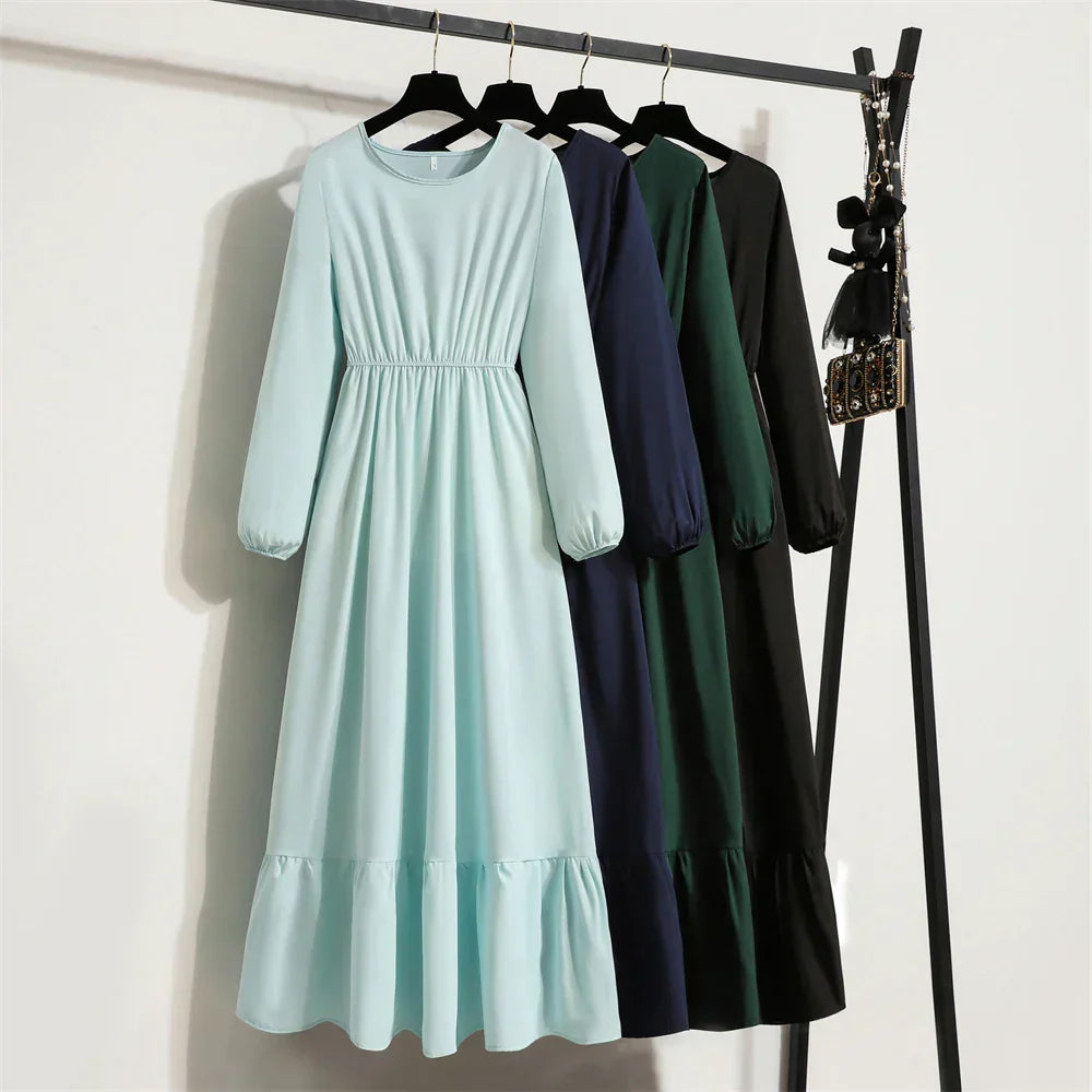 Erin Aesthetic Floral Long Dress for Summer Premium Wardrobe Essential