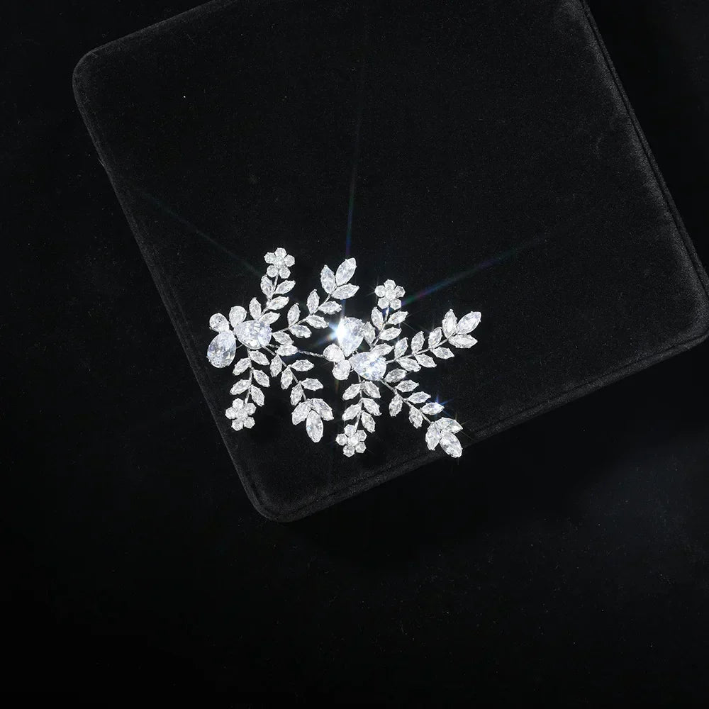 Zirconia Rhinestones Headband Hairband For Brides Women Crystal Headpieces Headdress Bridal Jewelry Wedding Hair Accessories