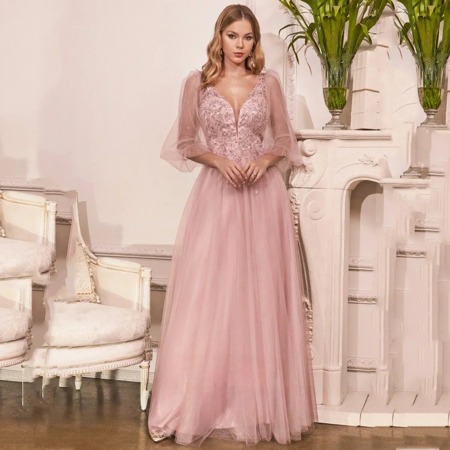 Elegant Party Dresses for Women Luxury Evening Dress Elegant Long Wedding Guest Dress Dresses Robe Prom Customized Pink