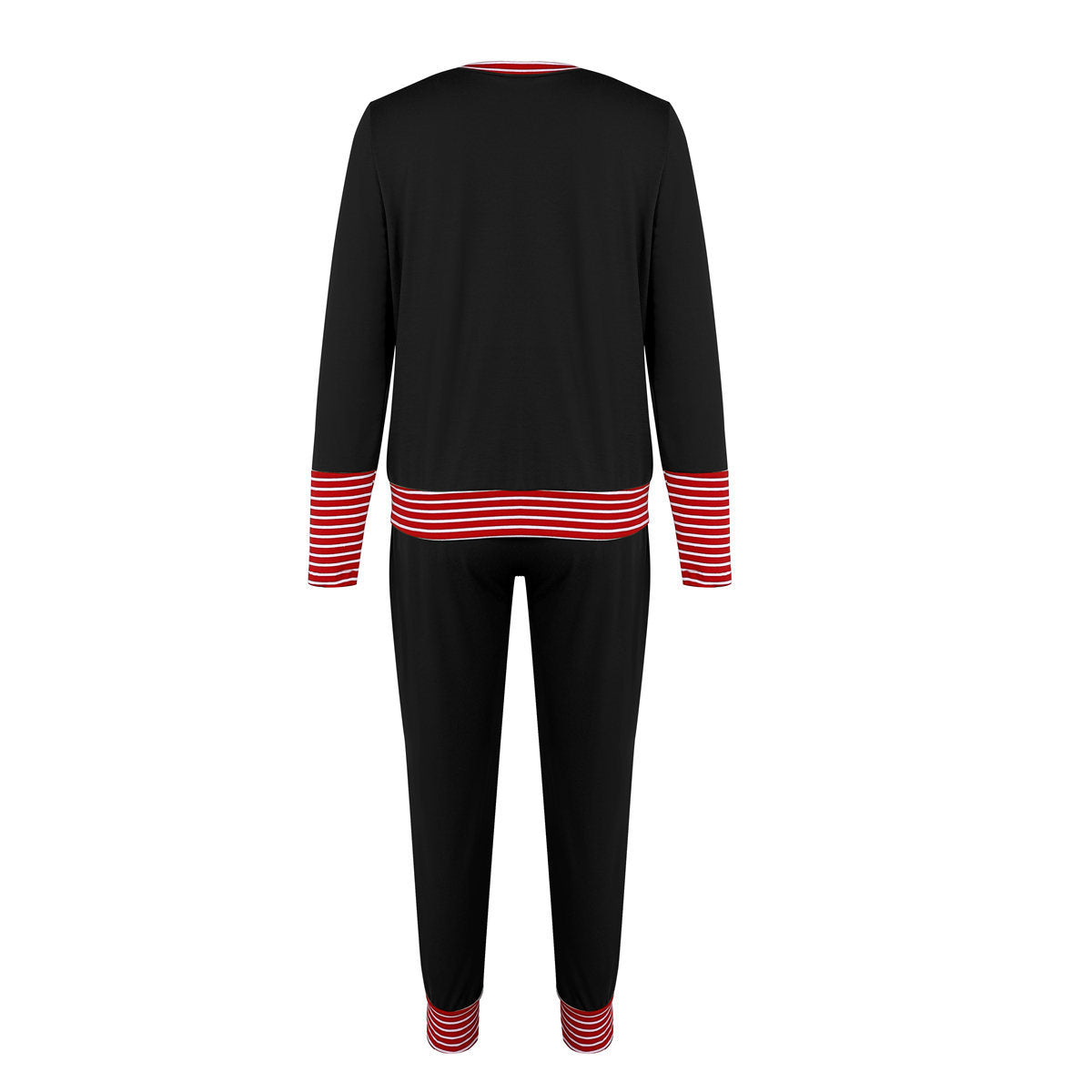 Merry Christmas Pajamas Set Casual Matching Set Full Sleeve Tops+Pants 2 Pieces