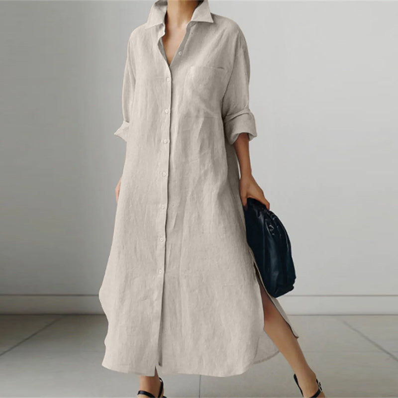 Clara Effortless Light Shirt Dress Statement Occasion Edit