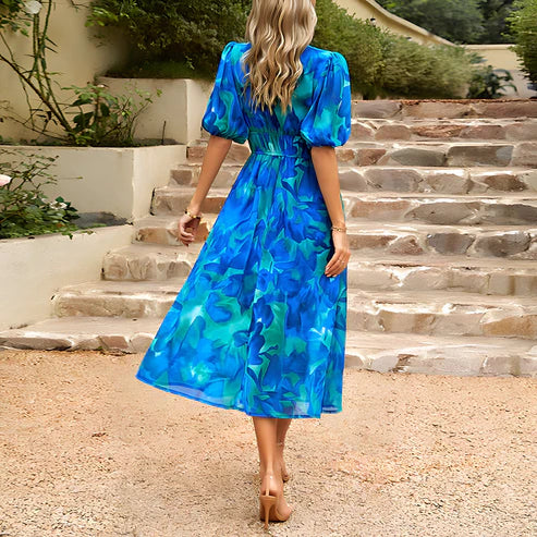 Statement Carmen Midi Dress for Women Occasion Edit
