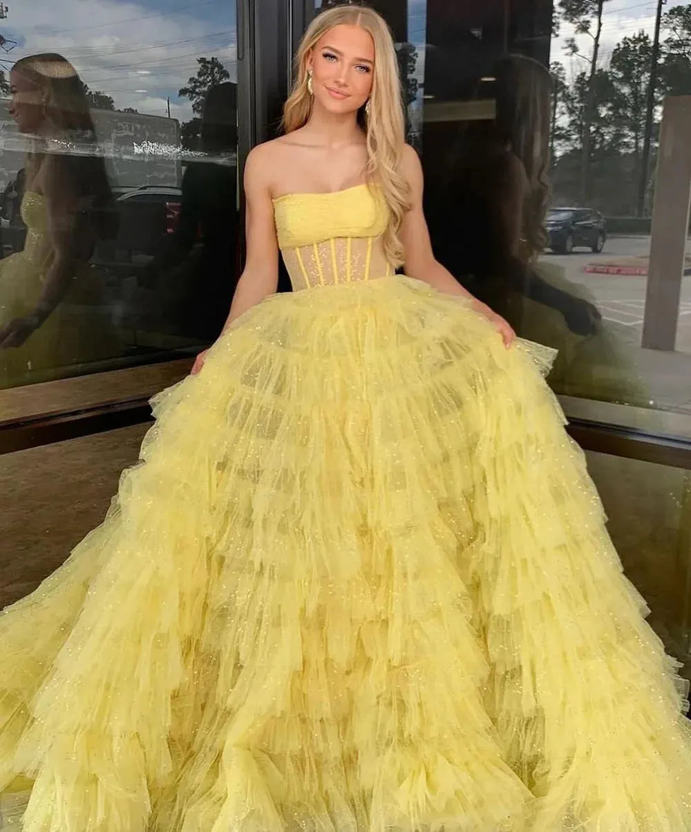 Satin Mermaid Evening Dresses One Shoulder Simple Prom Gowns Formal Occasion Dresses Party Dresses Yellow