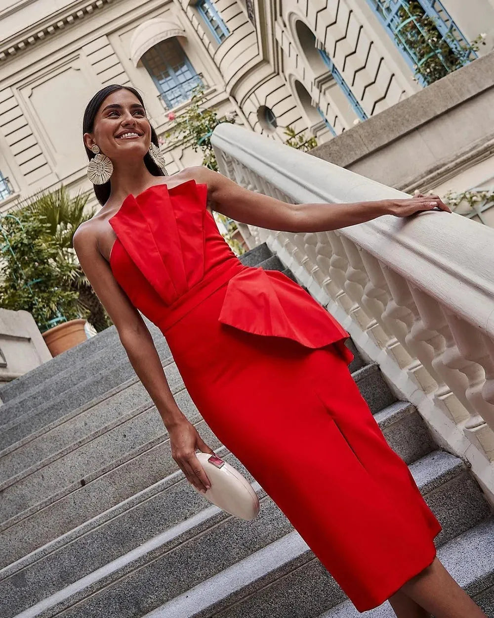 Saudi Arabia Mermaid Prom Dresses Dubai Pleat Stain Celebrity Dress Robes De Soirée Formal Evening Dresses