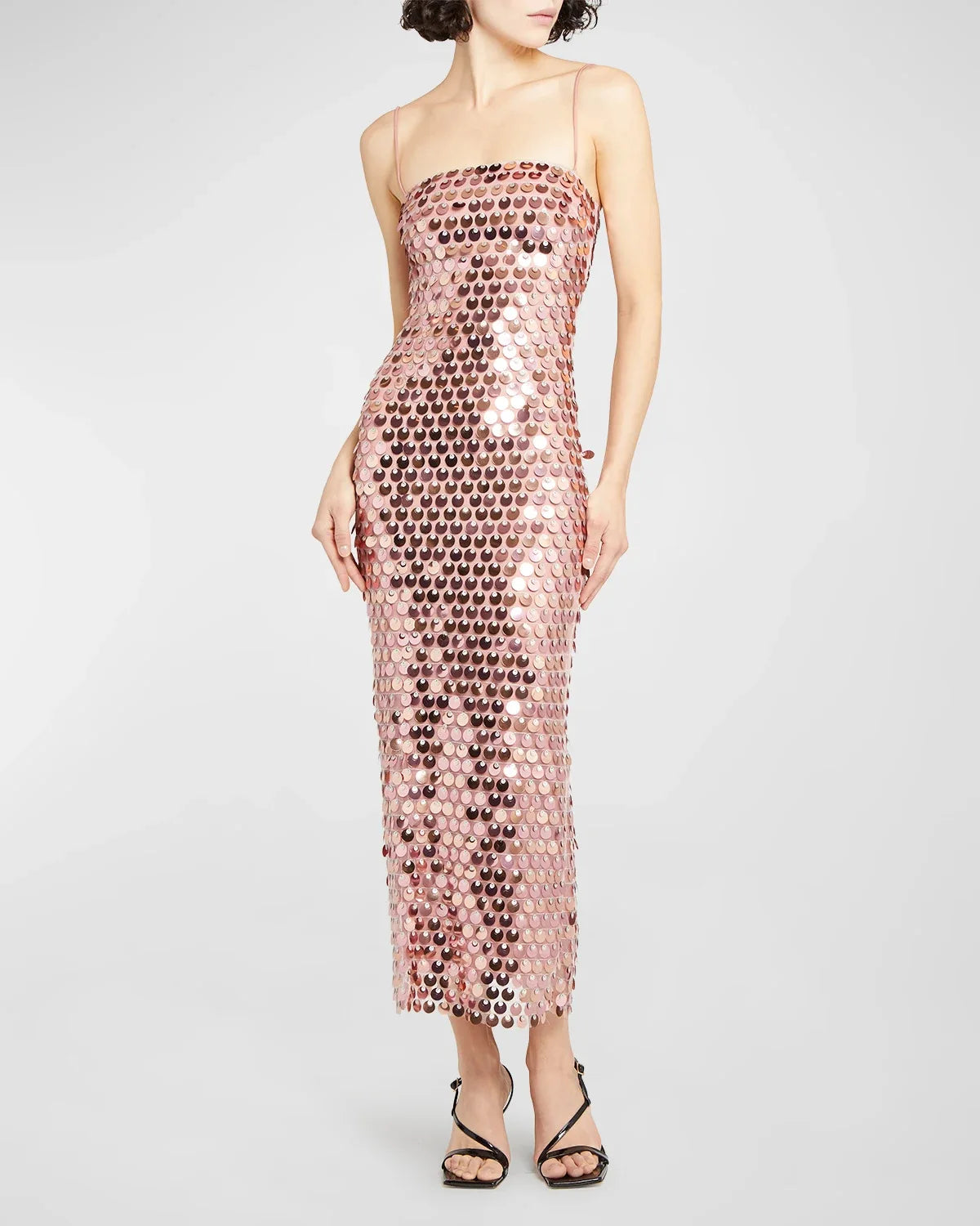Spicy Girl Beaded Irregular Midi Dress - View 4 | VelvetHem
