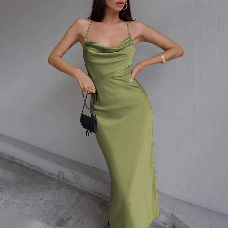 Effortless Claire Fashion Midi Dress Evening Wear Edit