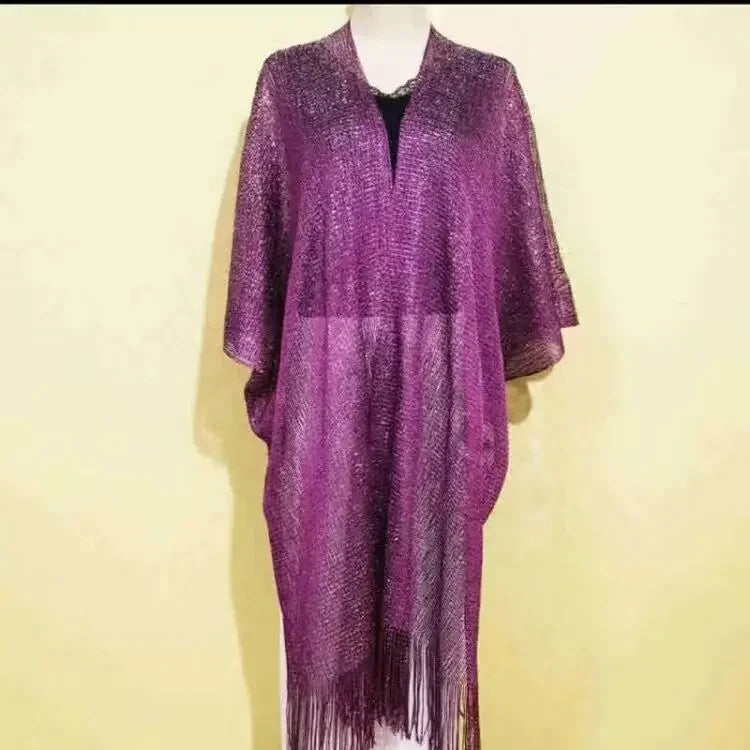 Fringe Tassel Mesh Beach Cover Up