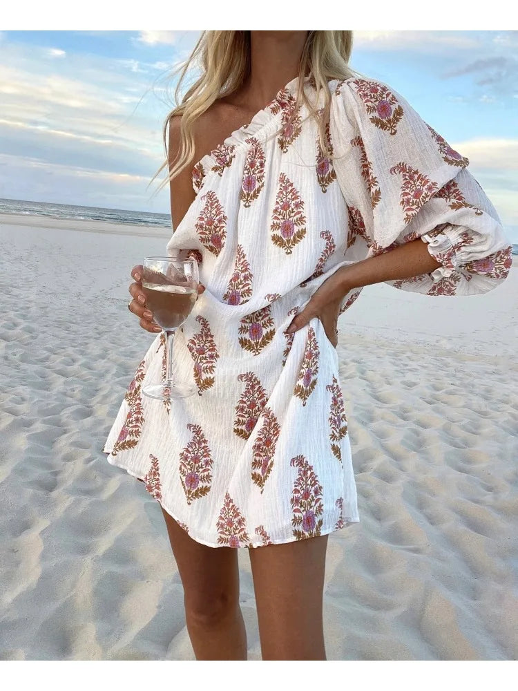 Andrea Timeless Asymmetrical Mini Dress Designer Edit
