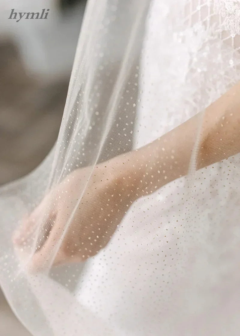Sparkling Cape Veil Wedding Veil Cathedral, Draped Veil, Shoulder Train, Wedding Bridal Cape Veil White