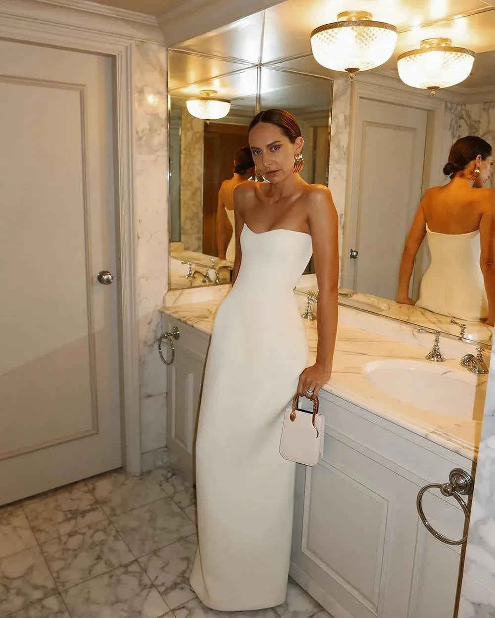 Modern Simple Evening Dresses For Wedding Reception Dress Women Night Party Gown Floor Length Formal Elegant Prom dress