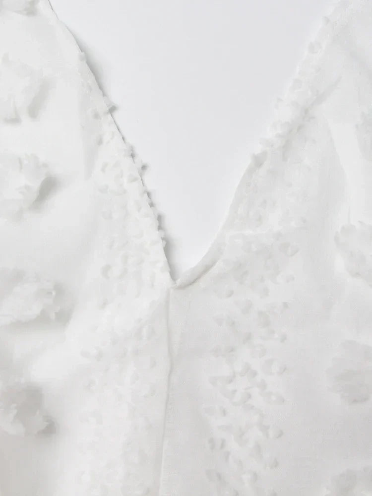 Halter Floral Mesh Elegant Dress for Layered Outfit Styling