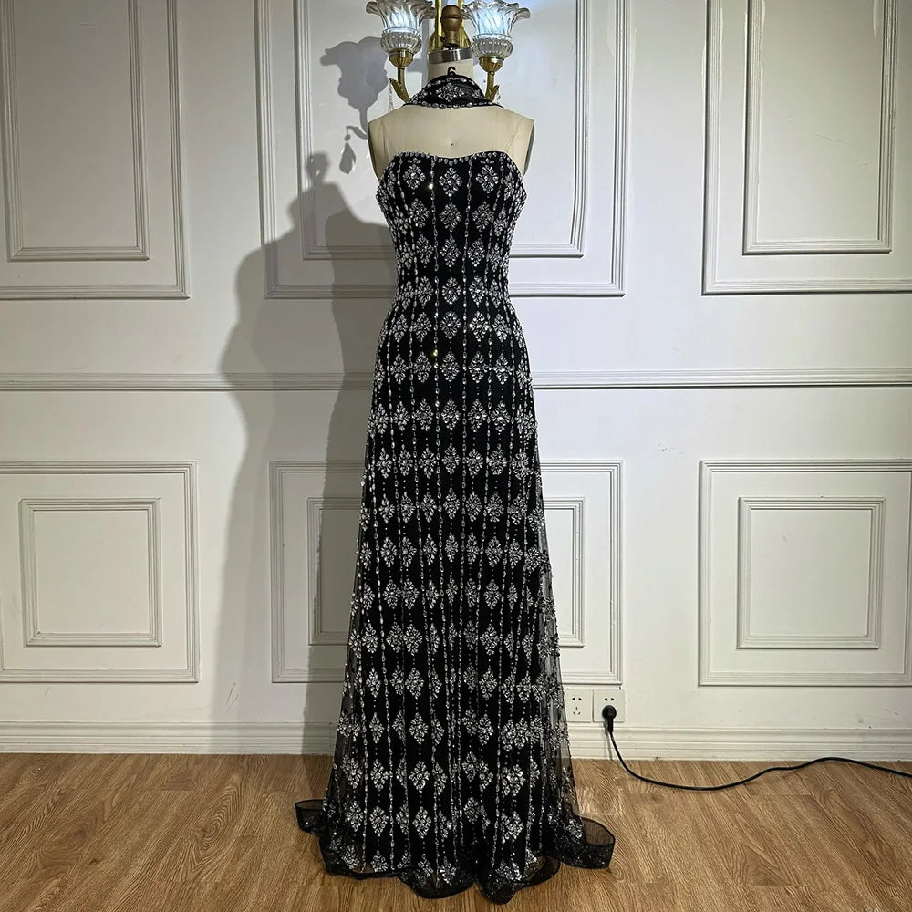 Zapdress Customized 2026 Nude Luxury Beaded Mermaid Evening Dresses Glala Party Gowns for Women (ZD17222)