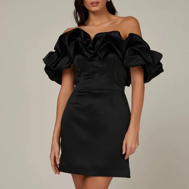 Florencia Minimalist Cocktail Dress Elevated Occasion Wear