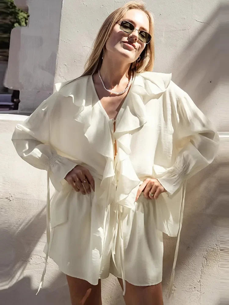 Alicia Aesthetic Women's Long Sleeved Summer Dress Statement Occasion Edit