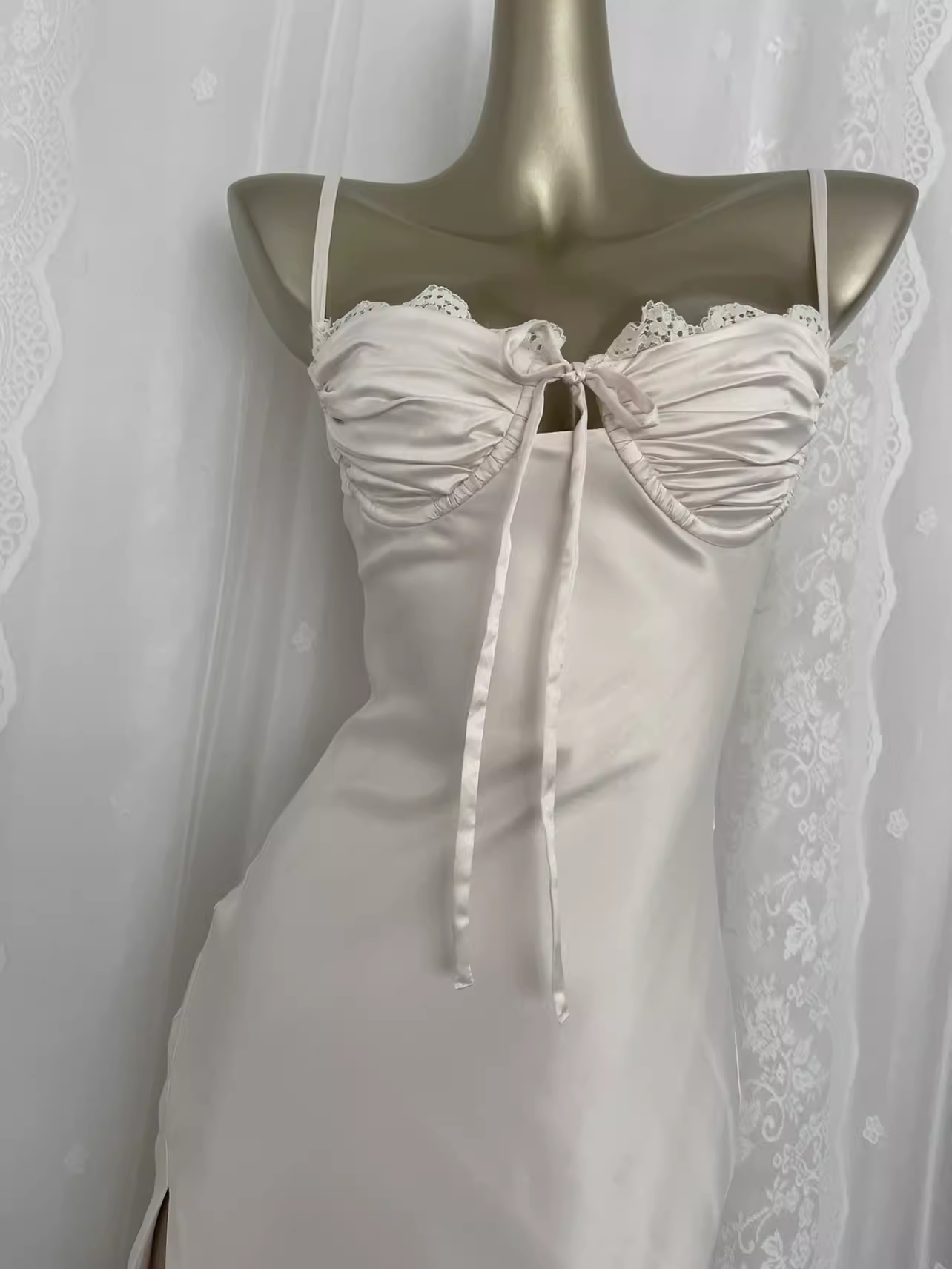 Simple Sheath Spaghetti Straps Satin Vacation Beach Dress Birthday Dresses