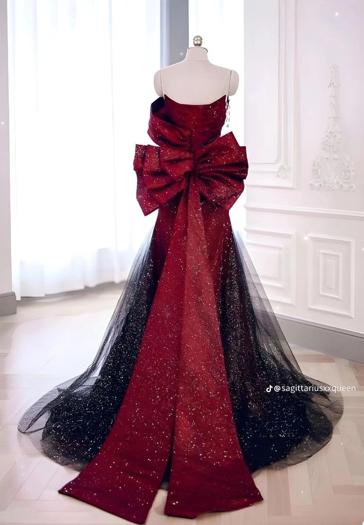 Classy Mermaid Off-the-Shoulder Burgundy Long Party Dress Satin Prom Dresses - FashionDia