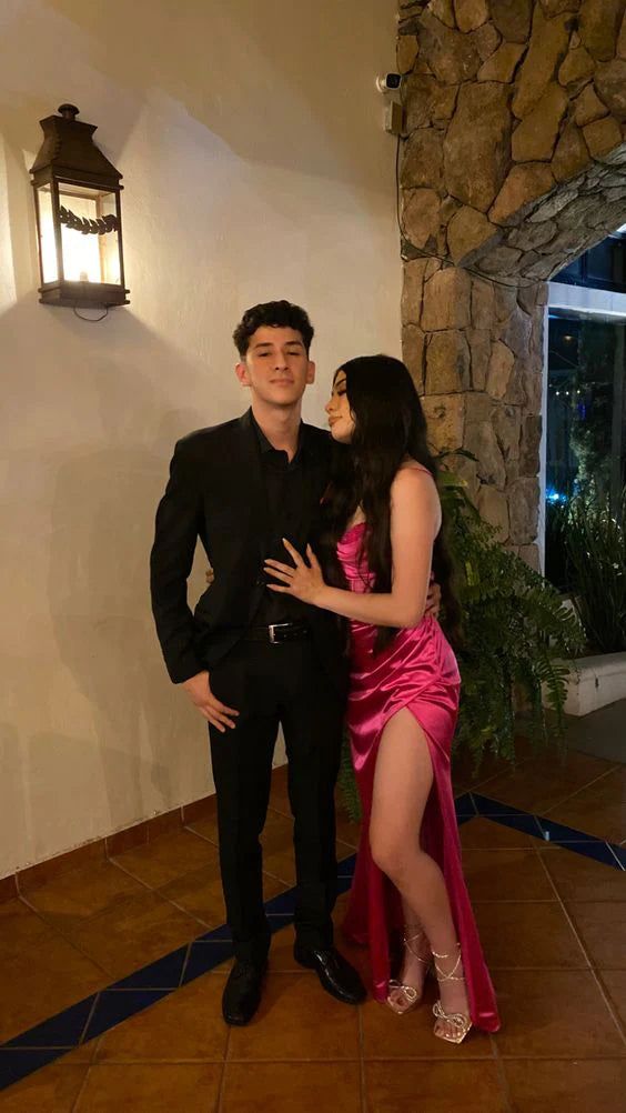 Charming Satin Mermaid Long Party Dress Graduation Dress Evening Dress SD1726