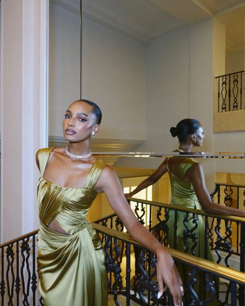 Pretty A line Square Neckline Green Satin Long Prom Dress Evening Dress Formal Dress