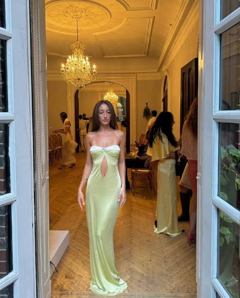 Pretty Mermaid Sweetheart Long Yellow Prom & Evening Dress Formal Dress - View 3 | FashionDia