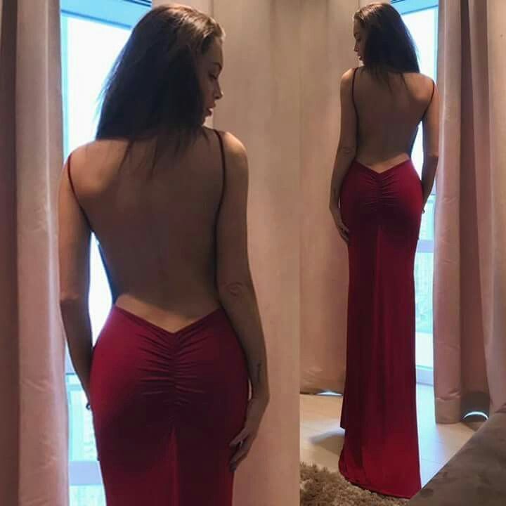 Sexy Mermaid Spaghetti Straps Satin Burgundy Prom Dresses Long Party Dress - FashionDia