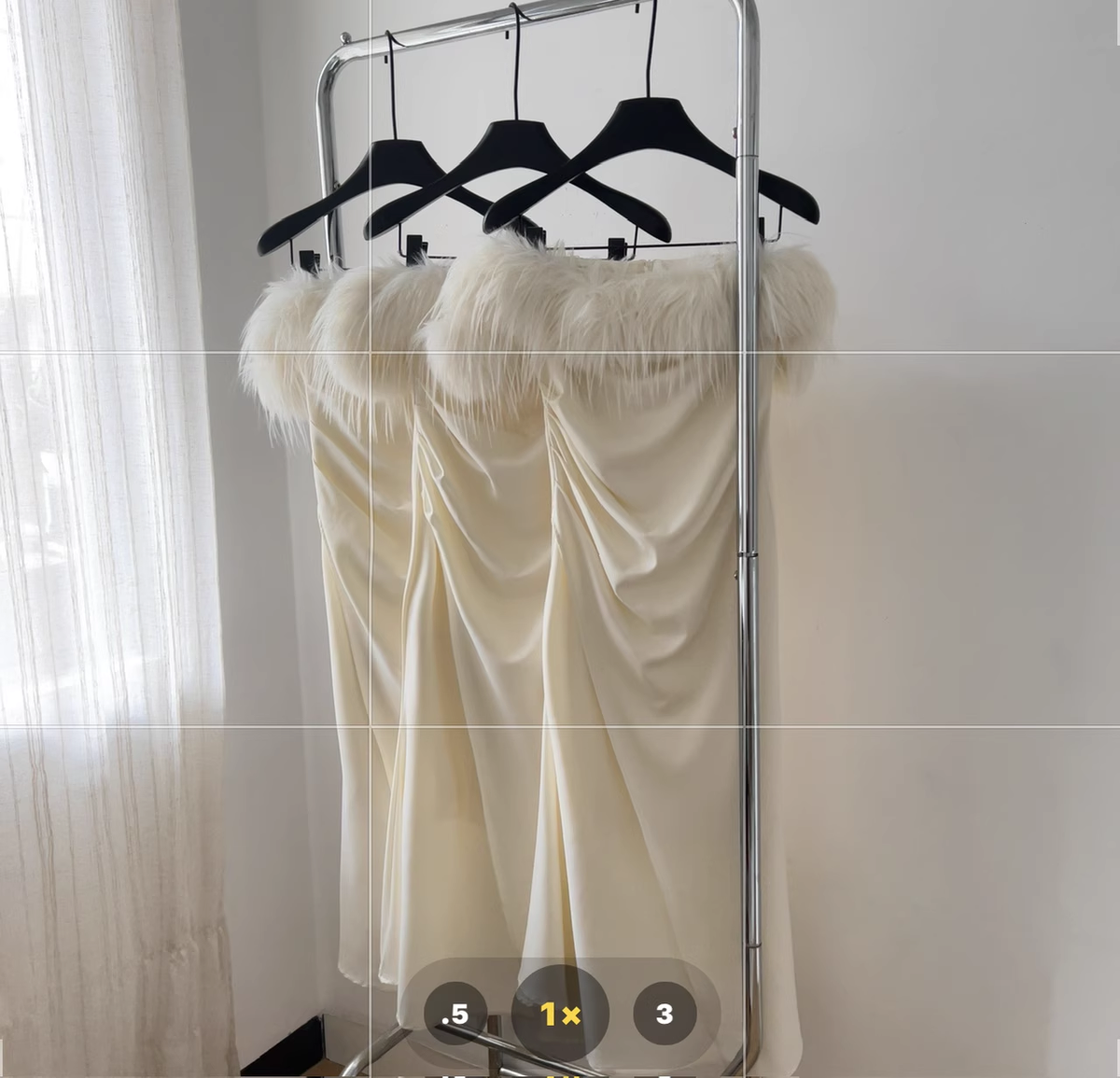 Sheath Strapless Sleeveless Ivory Feather Dress Slit Holiday Dresses - View 2 | FashionDia