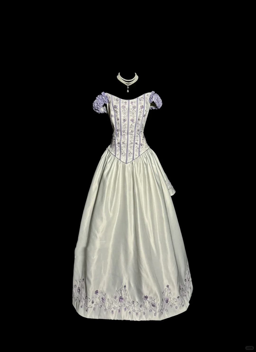 Aesthetic Ball Gown Off-the-Shoulder White Prom Dress Ruffle Long Party Dress - FashionDia