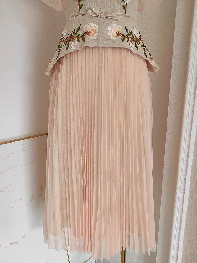 Sexy A-Line Square Neckline Short Sleeves Party Dress Holiday Birthday Dresses - View 4 | FashionDia