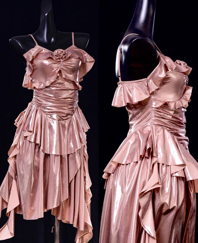 French Retro A line Sleeveless Spaghetti Straps Pink Short Prom Dress Birthday Dresses