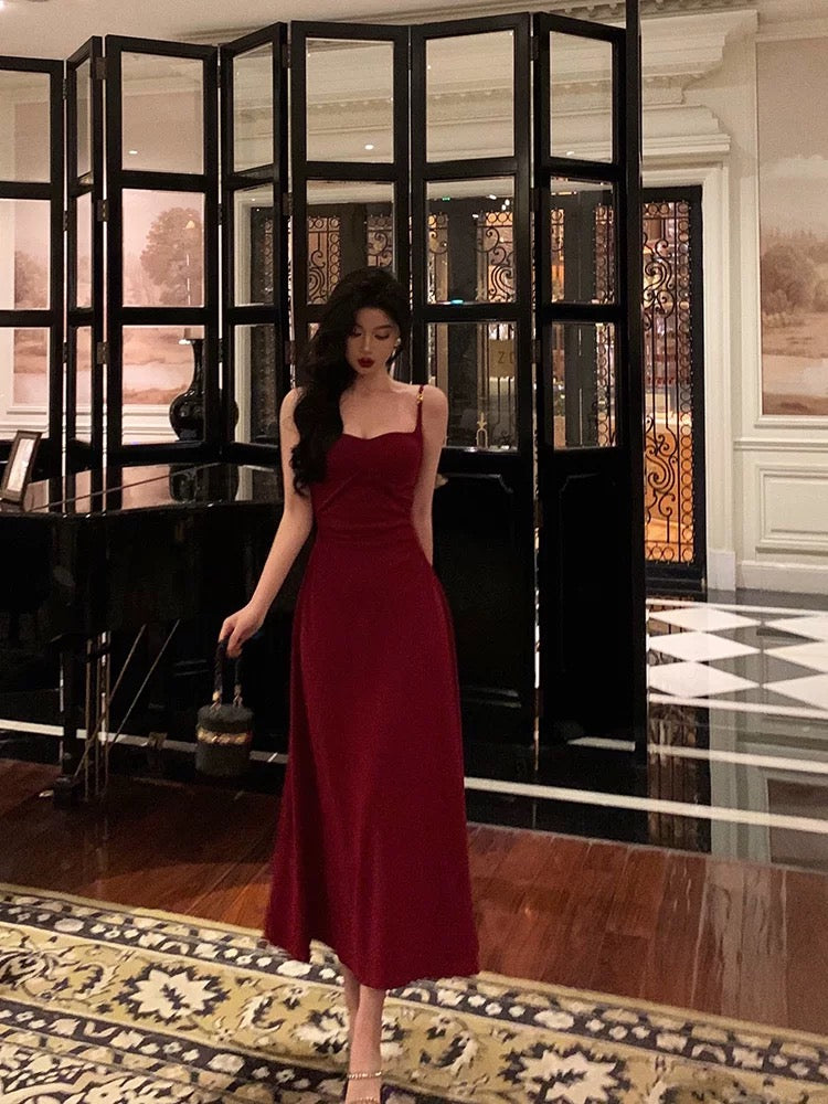 Sexy Sheath Spaghetti Straps Red Knee Length Prom Dresses Birthday Outfits