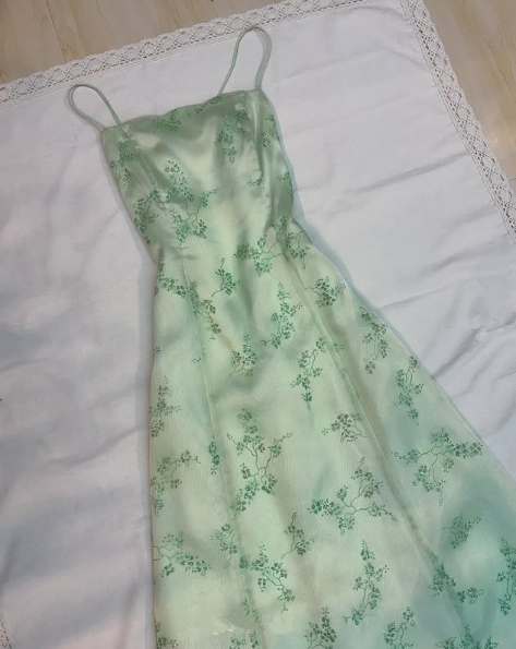 Pretty Light Green Tulle Sequins Party Dress A Line Evening Gown