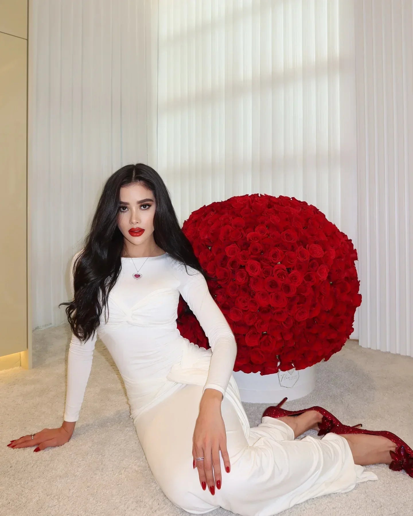 O - neck Long Sleeve Robe fashion Maxi Dress