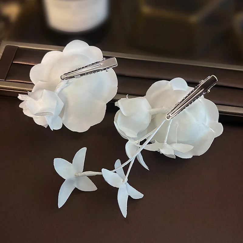 Wedding Accessories Flower Hair Pin Clip Party Evening Dress Hairpins For Bride Bridesmaids Headdress Head Pieces Bridal Jewelry