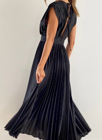 Ilaria Aesthetic Dress with Sleeves Premium Wardrobe Essential