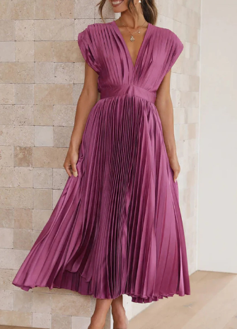 Ilaria Aesthetic Dress with Sleeves Premium Wardrobe Essential