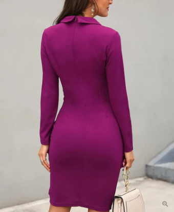 Anita Effortless Cocktail Dress with Buttons Chic Silhouette Collection