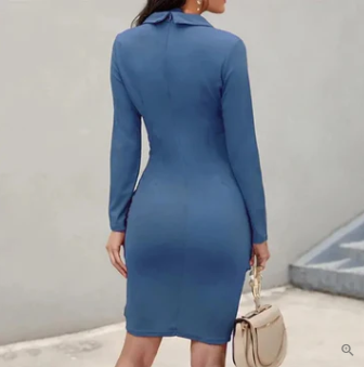 Anita Effortless Cocktail Dress with Buttons Chic Silhouette Collection