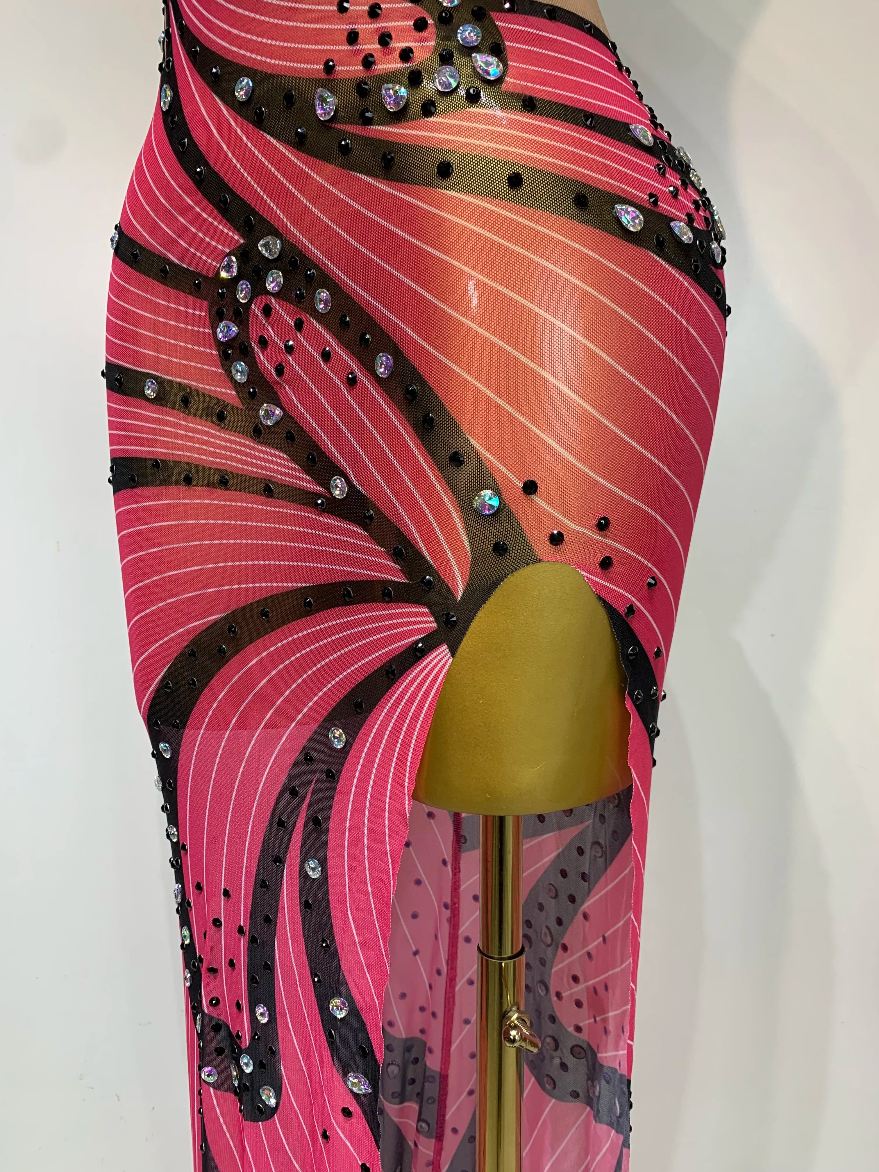 Women Sexy Backless Sparkly Rhinestones Mesh See Through Maxi Dress Luxury Birthday Singer Stage Costume Evening Party Vestido