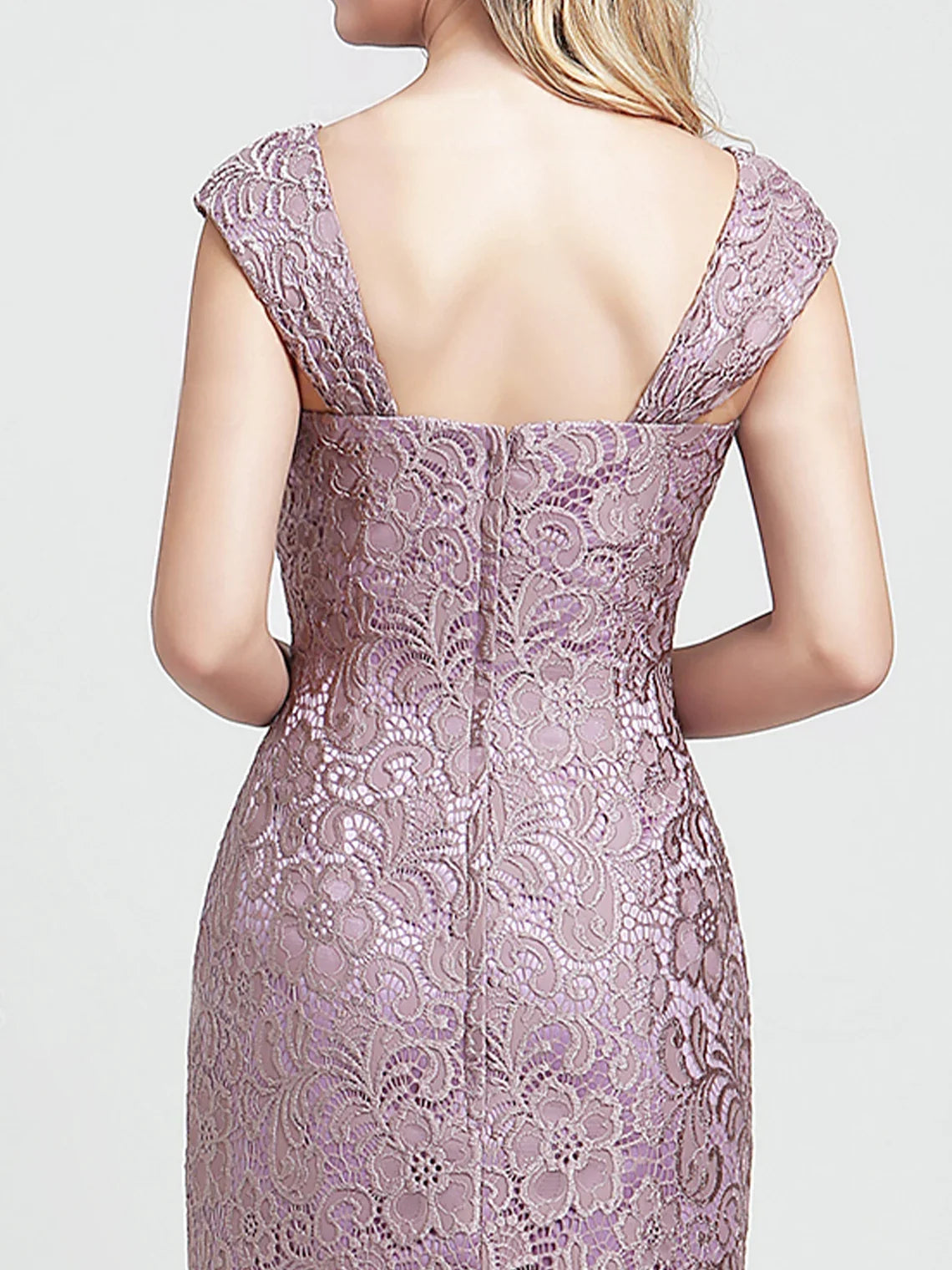 Fashion Sheath Mother of the Bride Dress Sweetheart Neckline Long Sleeve Jacket Knee-Length Evening Dress Free Customized