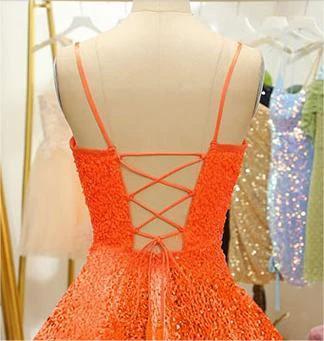 Sequin Homecoming Dresses for Teens Sparkly Short Prom Dresses (ZD11699)