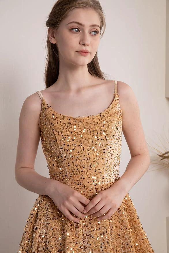 Sequin Short Homecoming Dresses for Teens Sparkly Prom Dresses (ZD11692)