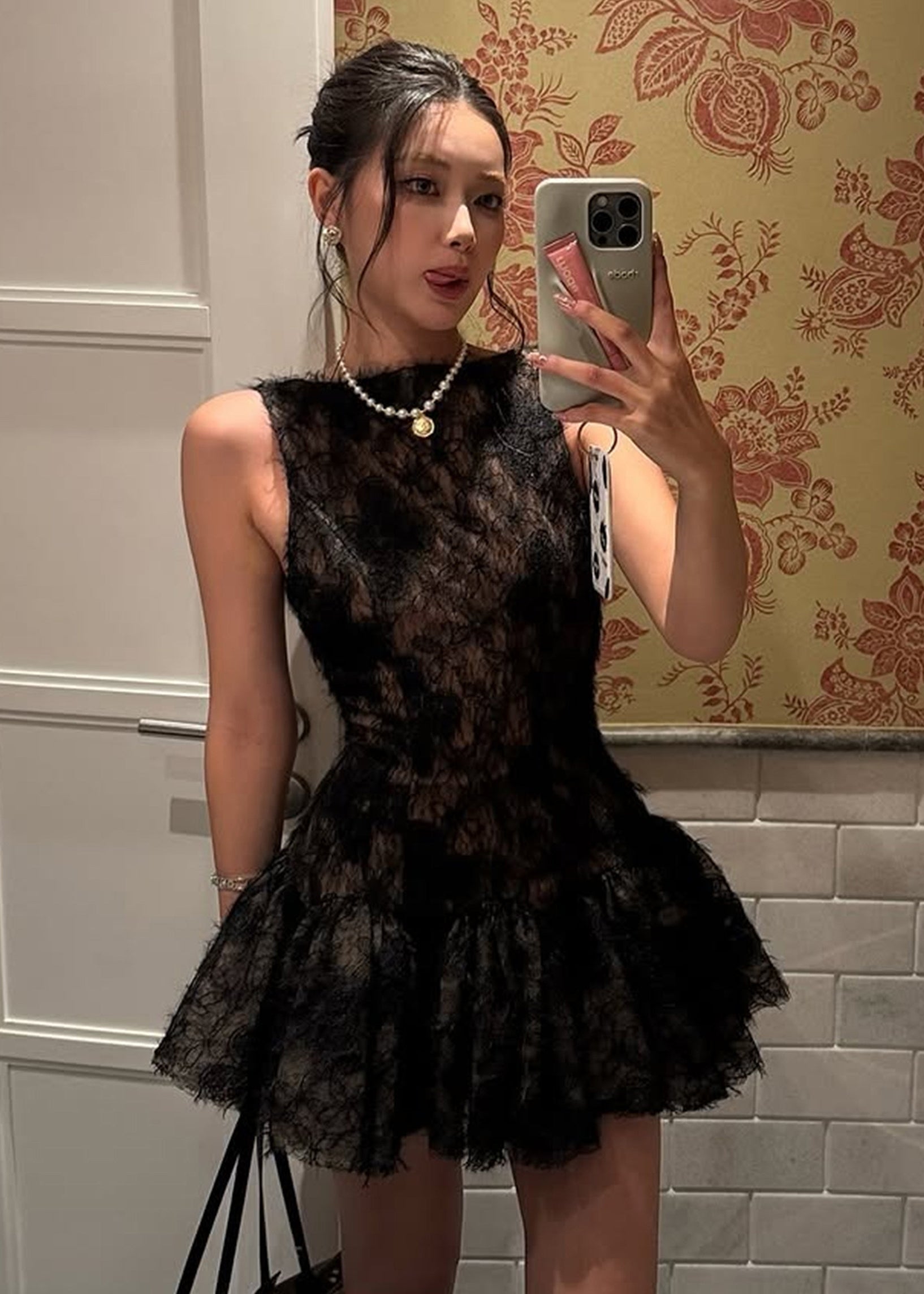 Sexy Khaki Sequins Slash Neck Mid Dress Summer