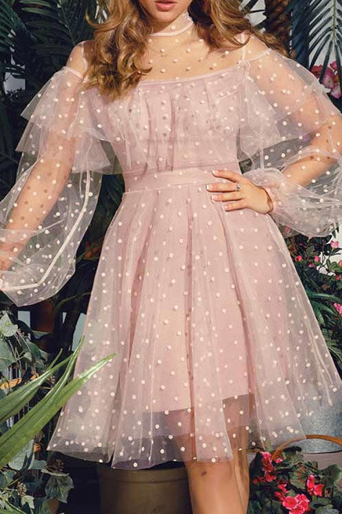 Short A-Line Tulle Party Homecoming Dresses - Fashionpara