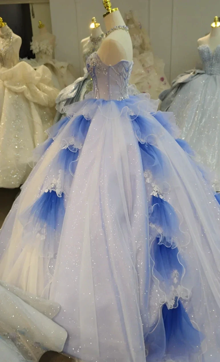 Azure Frost Lotus Ballgown Ye-2041 (ZD16833)