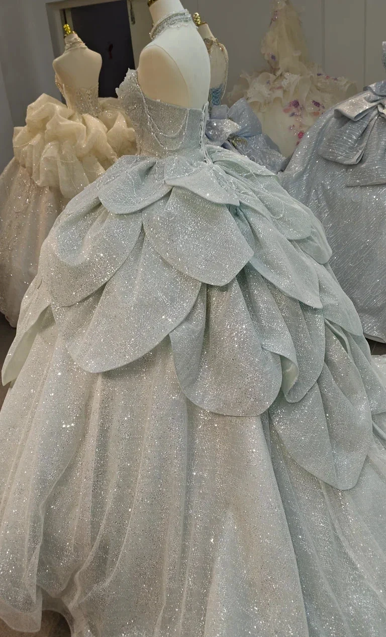 Frost Crystal Petal Ballgown (ZD16836)