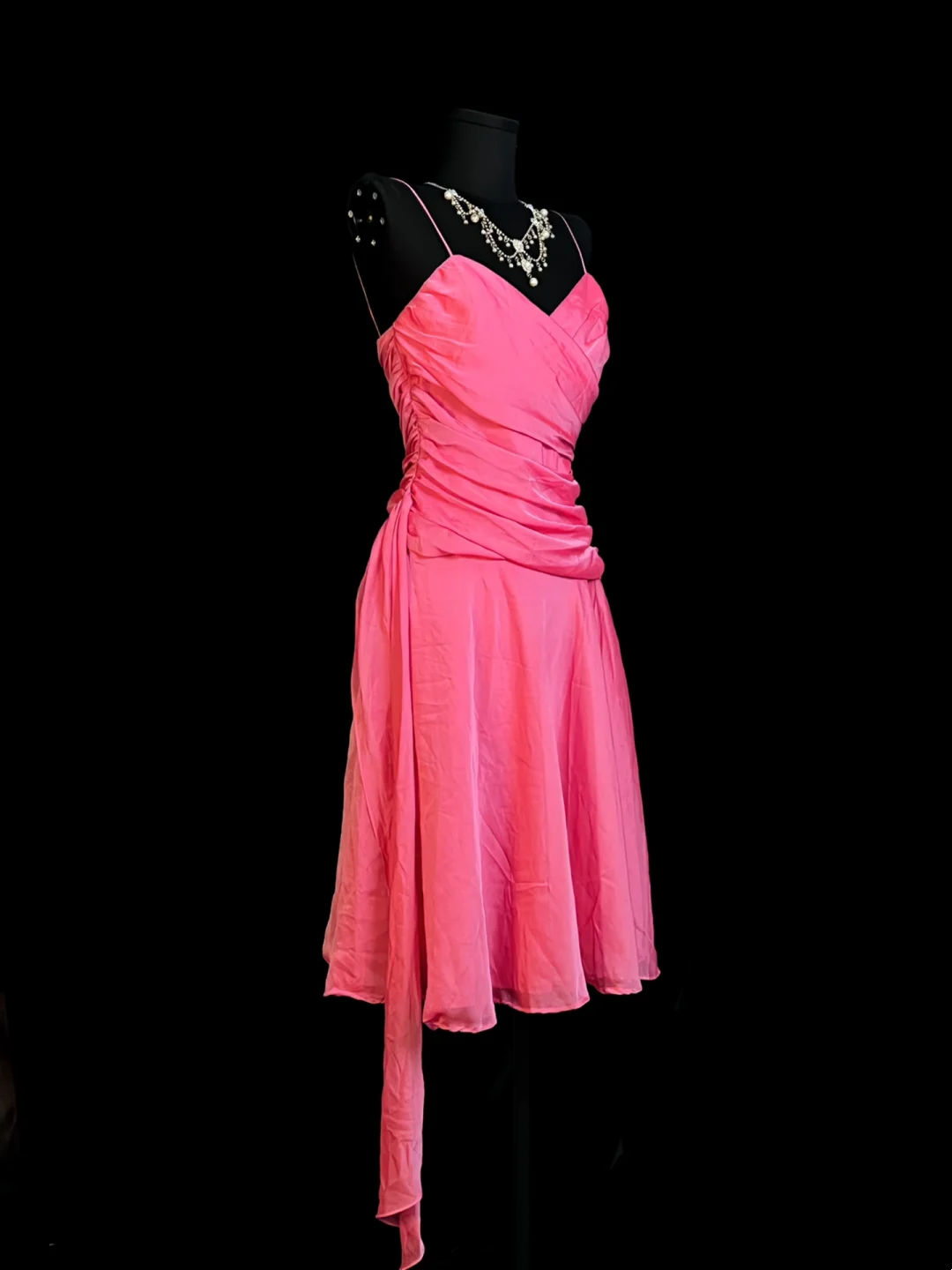 Spaghetti Strap A Line Chiffon Homecoming Dress J10147