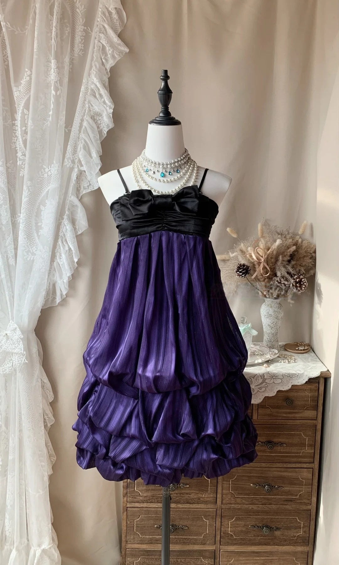 Spaghetti Strap Short Birthday Dress Purple Homecoming Dress