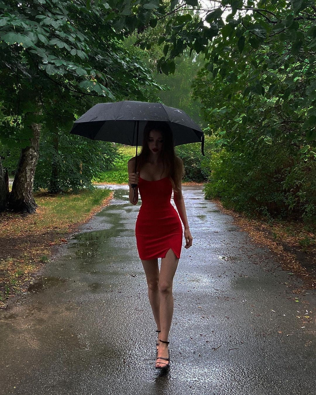 Spaghetti Straps Red Sheath Homecoming Dress  J11547