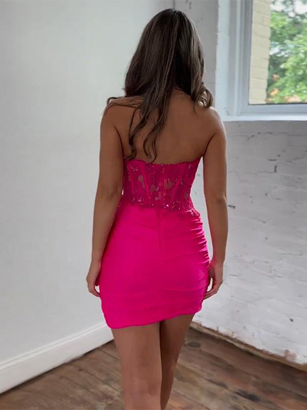 Sparkly Sequins Sweetheart Short Homecoming Dress
