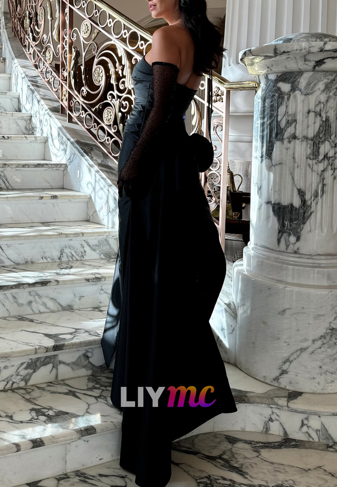Straight Across Sleeveless Pleated Formal Sheath Party Dress