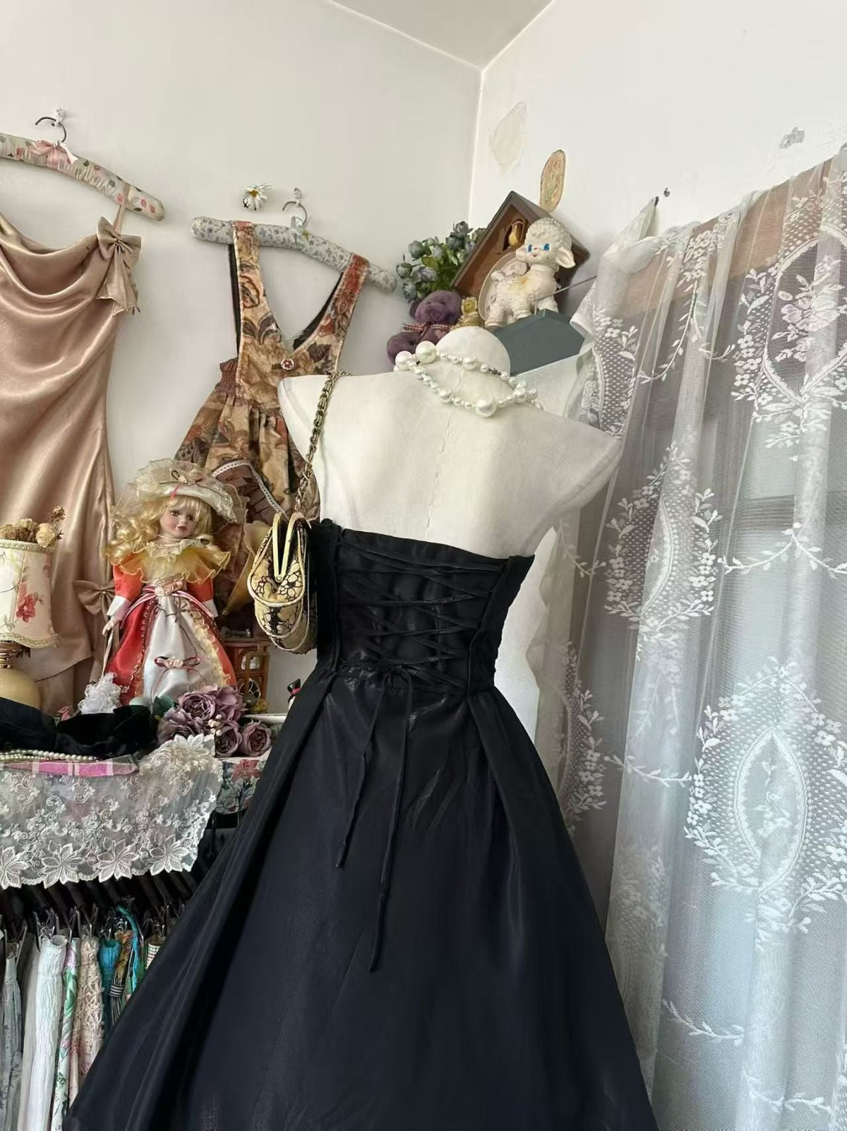 Strapless Black Short Birthday Dress A Line Homecoming Dress J10535